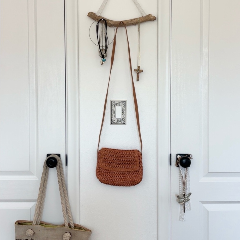 Cross body salmon pink bag